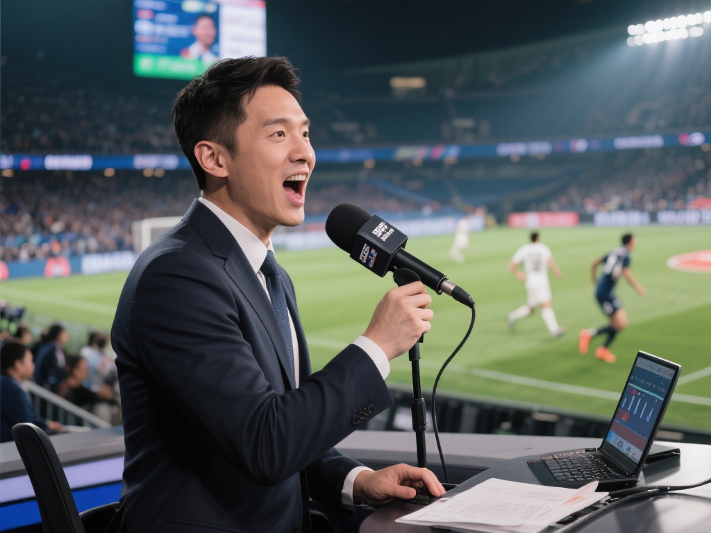体育主播的声音是其核心资产之一。激情解说能为赛事增
